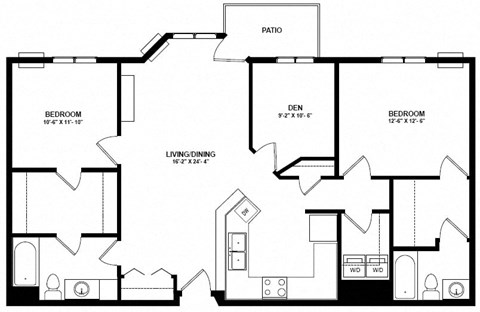 a floor plan of a house